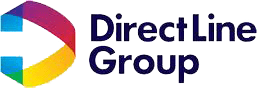 A green background with the word direct group written in blue.