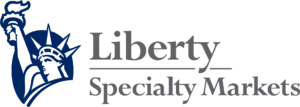 A green banner with the words liberty specialty foods in grey.