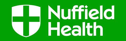 A green background with the words nuffin health written in white.